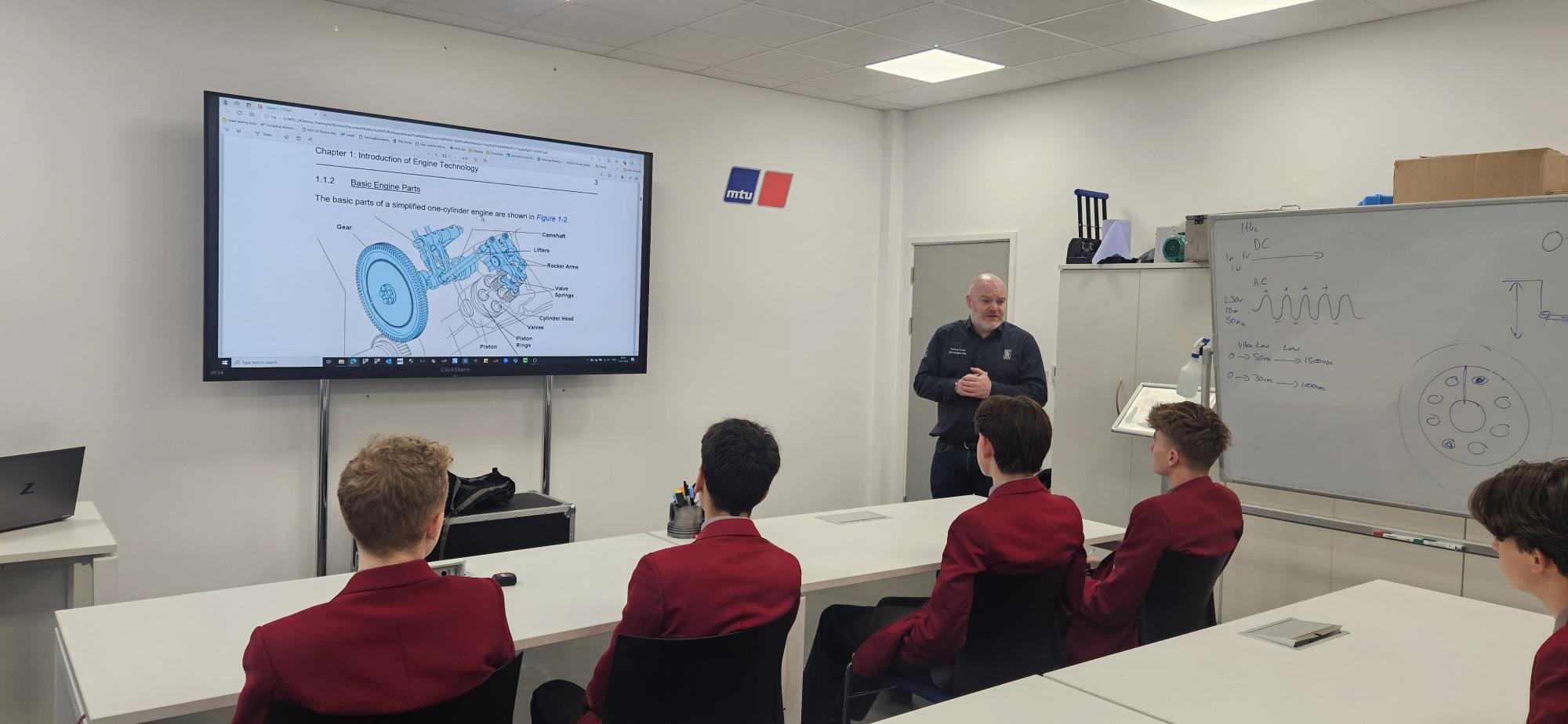 Year 10 Lingfield students visit Rolls Royce Solutions East Grinstead